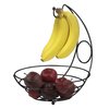 Home Basics Wire Collection Fruit Bowl with Banana Tree, Black FB44277
